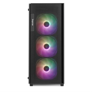 SEGOTEP Axe 5 650W 80+ 4x RAINBOW FIXED LED FAN MIDI TOWER 1xUSB 3.0 / 2xUSB 2.0 SİYAH GAMING KASA