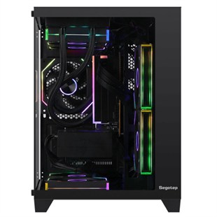SEGOTEP U502 550W 80+ 3x ARGB FAN MICRO ATX 1xUSB 3.0 / 1xUSB 2.0 SİYAH KASA
