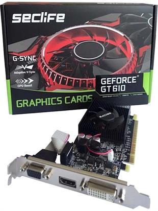 SecLife GT610 2GB DDR3 64bit HDMI DVI PCIe 16X v2.0