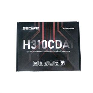 SecLife H310DA DDR4 HDMI PCIe 16X v3.0 1151p 6/7/8/9th mATX