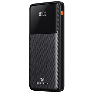 Snapron Snp 3015 22.5W PD 10000 mAh LCD Ekranlı Siyah Hızlı Şarjlı Powerbank