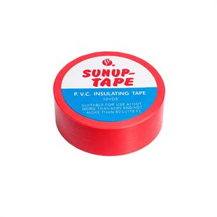 Sunup SN-27920 Kırmızı 0.13x18mm İzole PVC Elektrik Yalıtım Bant (5li Paket)