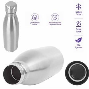 Sunup SN-25713 Şişe Tipi 500 Ml. Paslanmaz Çelik Termos