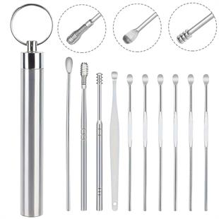 Sunup SN-27132 Paslanmaz Çelik 10lu Kulak Temizleme Seti