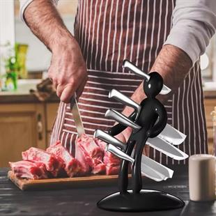 Sunup SN-29170 Siyah Çok Amaçlı Mutfak Tezgah Üstü Bıçak Tutucu Stand Organizer