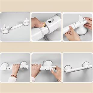 Sunup SN-29185 35 Cm Vantuzlu Kayma Düşme Önleyici Banyo Tuvalet Denge Tutacağı