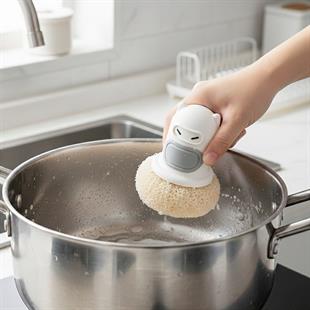 Sunup SN-29190 Ninja Tasarımlı Deterjan Hazneli Mutfak Bulaşık Fırçası