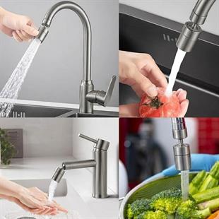 Sunup SN-29317 Çift Hız Ayarlı Gümüş Renk Musluk Başlığı