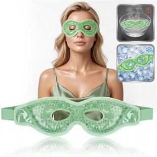 Sunup SN-29668 Jel Boncuklu Göz Maskesi Soğuk & Sıcak Kullanım Rahatlatıcı Terapi Maskesi