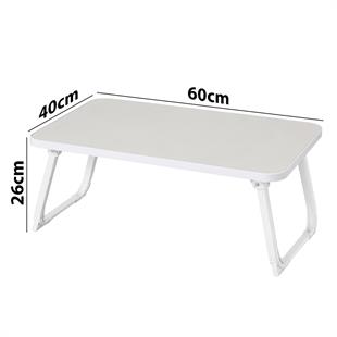 Sunup SN-29691 Katlanabilir Laptop Masası ve Yatak Koltuk Üzeri Tepsisi Beyaz 60x40cm