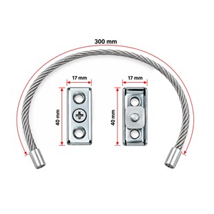 Sunup SN-37890 Çelik Halatlı Güvenlik Bağlantı Aparatı