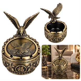 Sunup SN-38895 Antik Bronz Kartal Figürlü Dekoratif Küllük