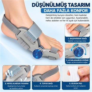 Sunup SN-39282 Ayarlanabilir Bunyon Düzeltici Ve Başparmak Destek Ateli