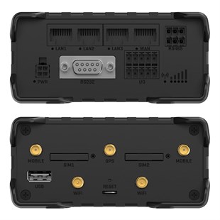 TELTONİKA RUT906 150MBPS 4 PORT 3XLAN/1XWAN RS232, RS485 2 ANTEN 802.11b/g/n (Wi-Fi 4) 4G LTE INDOOR 2 X SIM YUVASI ENDÜ