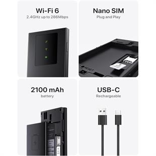 TENDA MF3 WIFI6 Dual Band Mobil 4G LTE Router Bataryalı