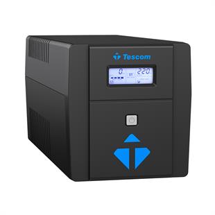 TESCOM LEO 1000VA (2x12V 7AH Akü) Line Interactive 5/10 dk UPS