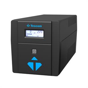 TESCOM LEO 1000VA (2x12V 7AH Akü) Line Interactive 5/10 dk UPS