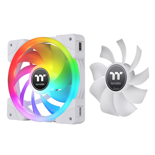 THERMALTAKE 120MM SWAFAN EX12 ARGB Kasa Fanı+Kontrolcü 3lü set beyaz