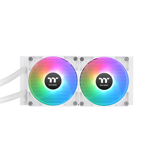 THERMALTAKE 240MM TH240 CL-W364-PL12SW-A ARGB AM5-1851p Sıvı Soğutmalı İşlemci Fanı Beyaz