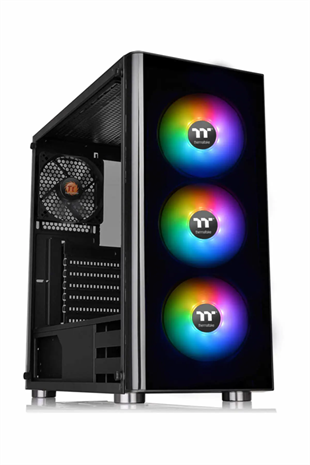 THERMALTAKE 600W 80+ ARGB V200 TG CA-3K8-60M1WE-00 3-ARGB Fanlı Gaming Mid-Tower PC Kasası