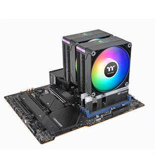 THERMALTAKE ASTRIA 600 BLACK CL-P121-CA12SW-A ARGB AM5-1851p Hava Soğutmalı Dual İşlemci Fanı