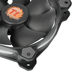 THERMALTAKE Riing CL-F038-PL12WT-A 120mm Beyaz Halka Ledli Titreşimsiz Kasa ve Radyatör Fanı