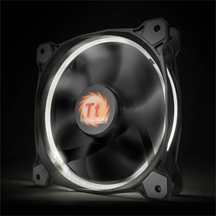 THERMALTAKE Riing CL-F038-PL12WT-A 120mm Beyaz Halka Ledli Titreşimsiz Kasa ve Radyatör Fanı