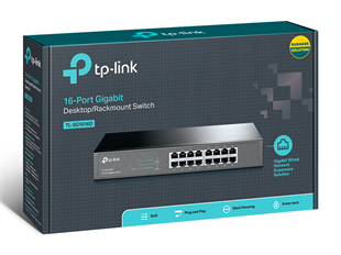 TP-LINK 16port Gigabit Yönetilemez Switch TL-SG1016D