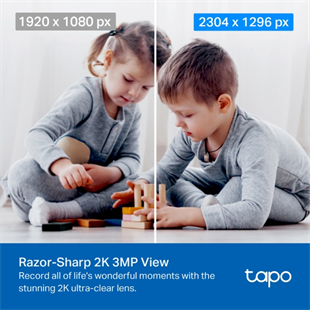 TP-LINK 3MP TAPO C210 Akıllı Güvenlik Bebek Kamerası Wlan (Kablosuz)