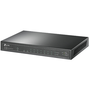 TP-LINK 8port PoE 63w 1-SFP Gigabit Yönetilemez Switch TL-SG1210P