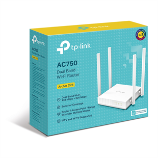TP-LINK ARCHER C24 WIFI5 AC750 Çift Bant Router