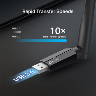 TP-LINK ARCHER TBE400U PLUS WIFI7 BE6500 Üç Bant Kablosuz Usb Ağ Adaptörü
