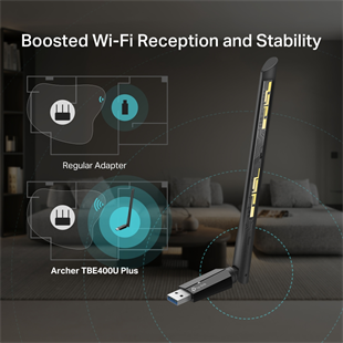 TP-LINK ARCHER TBE400U PLUS WIFI7 BE6500 Üç Bant Kablosuz Usb Ağ Adaptörü