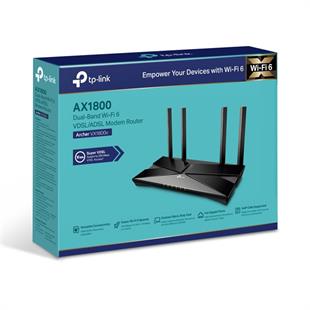 TP-LINK ARCHER VX1800V AX1800MBPS DUAL BAND WI-FI 6 VDSL/ADSL KABLOSUZ ROUTER