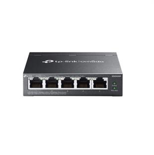 TP-LINK OMADA ES205GP 5 Port Gbit 4 Port Poe 65W Desktop Yönetilebilir Çelik Kasa Switch