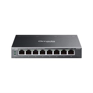 TP-LINK ES208GP 8 PORT YÖNETİLEBİLİR 64W POE SWITCH