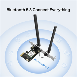 TP-LINK MA80XE AX3000 Wıfı6 Bluetooth 5.3 PCIe Kablosuz Adaptör