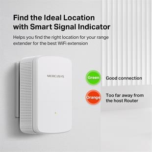 TP-LINK MERCUSYS ME10 1xMbit port 300 Mbps Wi-Fi Menzil Genişletici