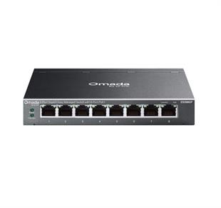 TP-LINK OMADA ES208GP 8 port Gbit 8 Port PoE+ 64W Desktop Yönetilebilir Çelik Kasa Switch