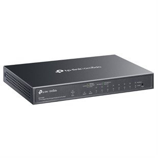 TP-LINK OMADA ES210GMP 10 PORT GIGABIT + 8-PORT POE+ YÖNETİLEBİLİR 123W POE METAL KASA SWITCH