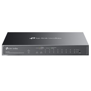 TP-LINK OMADA ES210GMP 10 PORT GIGABIT + 8-PORT POE+ YÖNETİLEBİLİR 123W POE METAL KASA SWITCH