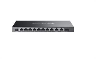TP-LINK OMADA ES210GMP 10 Port Gbit 8 Port PoE+ 123W 1xGbit+1xSFP Uplink Desktop Yönetilebilir Çelik Kasa Switch