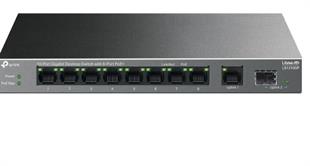 TP-LINK LS1210GP 10 Port Gbit 8 Port PoE+ 61W 1xGbit+1xSFP Uplink Desktop Yönetilemez Switch