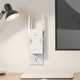 TP-LINK RE235BE WIFI7 BE3600 Çift Bant Menzil Genişletici Priz Tip