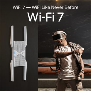 TP-LINK RE655BE WIFI7 BE9300 Üç Bant Menzil Genişletici Priz Tip
