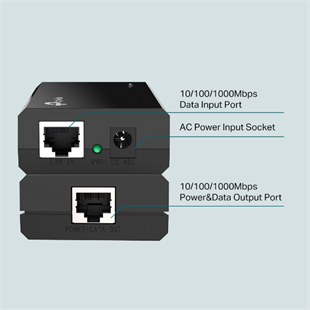 TP-LINK TL-POE150S GIGABIT 48VOLT 15.4WATT PoE Adaptör