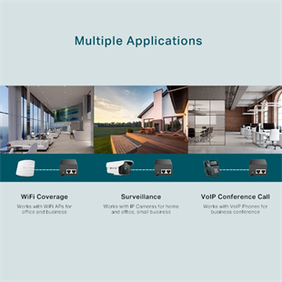 TP-LINK TL-POE160S GIGABIT 48VOLT 30WATT POE Adaptör