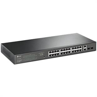 TP-LINK TL-SG1428PE 28 PORT 10/100/1000 24 PORT POE+ 2 X SFP YONETILEBILIR RACK MOUNT SWITCH
