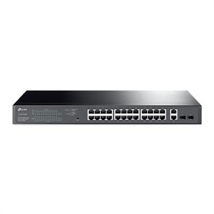 TP-LINK TL-SG1428PE 28 PORT 10/100/1000 24 PORT POE+ 2 X SFP YONETILEBILIR RACK MOUNT SWITCH