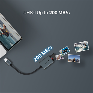 TP-LINK UA430 USB 3.0 Type-A SD ve microSD Kart Okuyucu